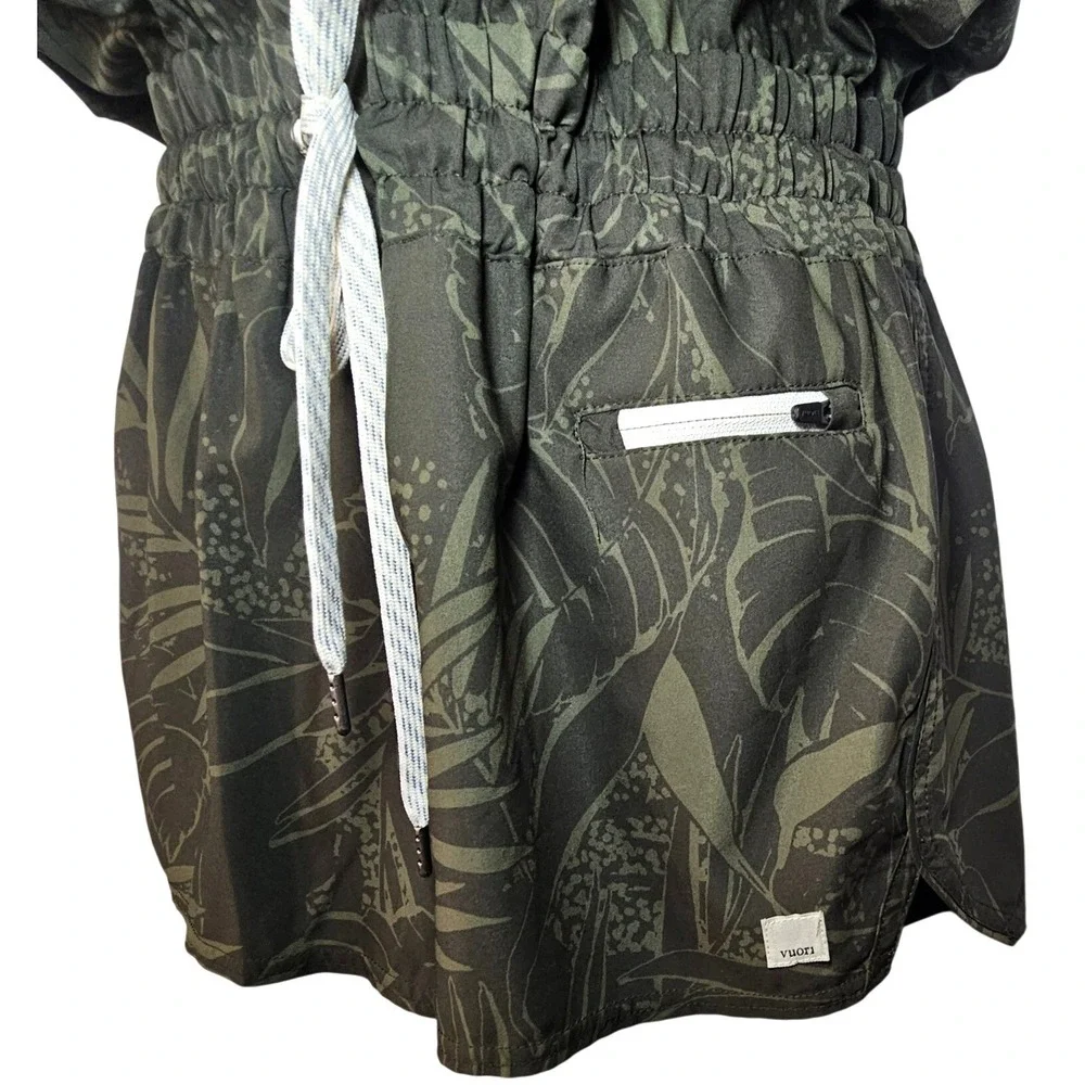 Vuori Racerback Clementine Oregano Rainforest Short Romper Size M - Picture 9 of 9